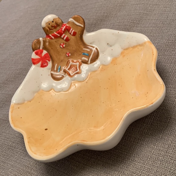 Gingerbread Bowl Cookie or Candy Dish Christmas - Picture 6 of 10